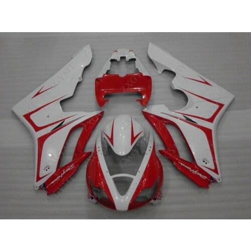 Body Kits for Triumph 675 2006 - 2008 Red White Fairings for Triumph 675 08 07 Plastic Fairings for Triumph 675 06 07