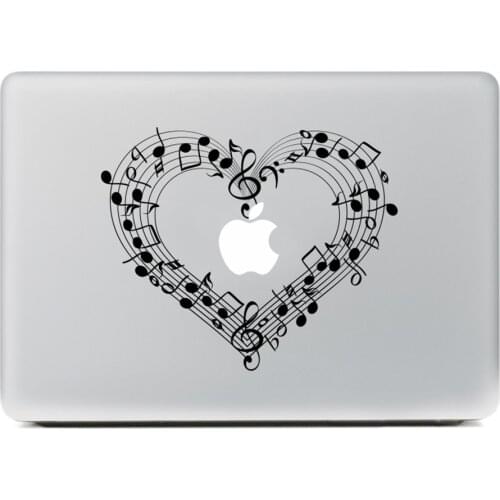 Love music Laptop Sticker for MacBook Decal Air/Pro/Retina 11" 13" 15" Computer Mac Cool skin Pegatina para notebook