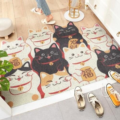 New Welcome Doormat Entrance Hallway Rectangle Printed Non-Slip Floor Rugs Front Door Mat Outdoor Rugs Carpet Bedroom Kitchen