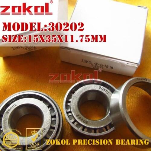 ZOKOL bearing 30202 7202E Tapered Roller Bearing 15x35x11.75mm