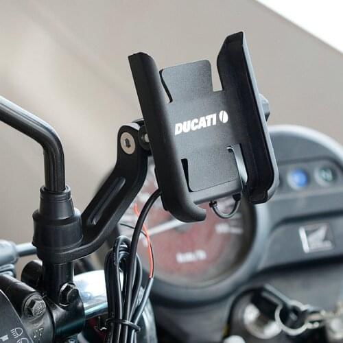 Rotable Motorcycle Mobile Phone Holder GPS Stand Bracket Accessories For DUCATI Multistrada 950 1100 1260 1200 S Sport Grand