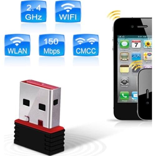 Portable High Speed 150 Mbps 802.11n Wifi Receiver Transmitter Wireless Computer Network Card Mini PC USB 2.0 Adapter For Laptop