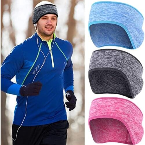 Winter Warm Sweatband Earmuff Headband Stretchy Ear Cover Hair Bands Running Outdoor Sports Windproof Headbands for Men Women