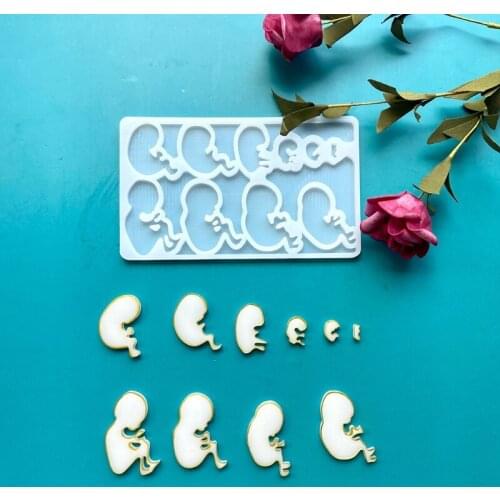 Fetus Development in October Growth Epoxy Resin Mold Silicone Mould DIY Crafts Jewelry Casting Mold
