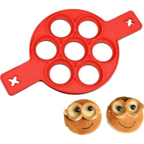 Silicone Fast & Easy Way to Make Perfect Pancakes Egg pancake Omelette Mould Ring Kitchen Cake Mold Tool