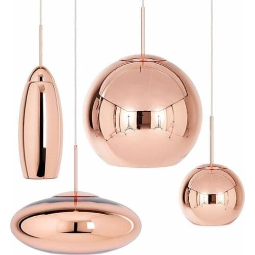Nordic Copper Glass Led Pendant Lamp Lights Home Decor For Indoor Hanging Lamp Hang Lamp Modern Luminaire Suspendu Led Lighting