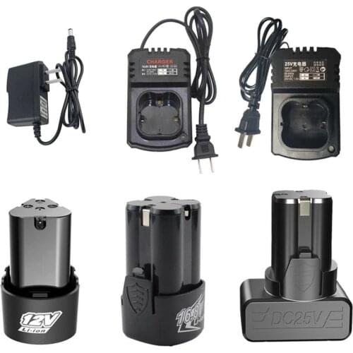 12V 21V 25V Special Lithium Battery For Electric Screwdriver Large Capacity 18650 Rechargeable Battery, Hand Drill Charger