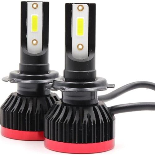 Pair 48W 6500K COB LED H4 H7 H11 H8 H1 H3 12-24V Headlight Bulbs 6500LM 9005 9006 Car Headlamp Auto LED Light