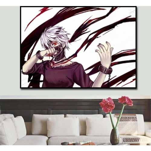 Tokyo Ghoul Digital Japanese Anime Wall Decoration Poster Art Prints 50 x 70 cm,No Frame
