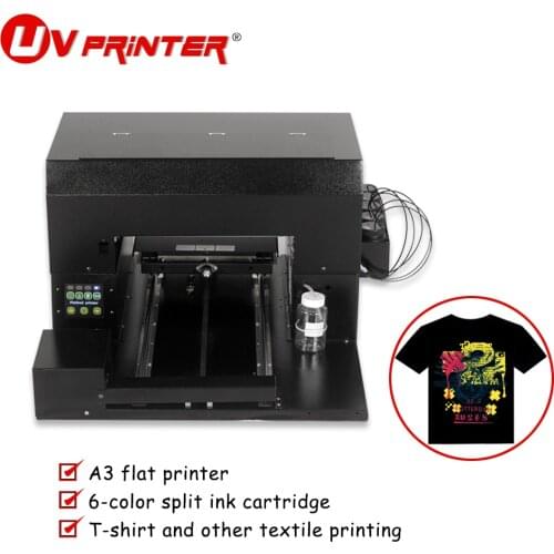 Packing bag/cosmetic bottle/lighter/sphere colorful printing A3/A4 printer with removable roller bracket touch control