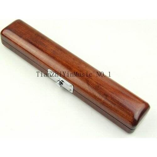 High-end wooden flute head box Exquisite wooden box with black lining