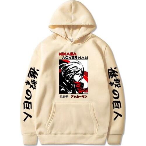 Womens Hoodies Anime Attack on Titan Men Colthing Sweatshirts Hooded Casual Tops Unisex Harajuku Sport Pullovers