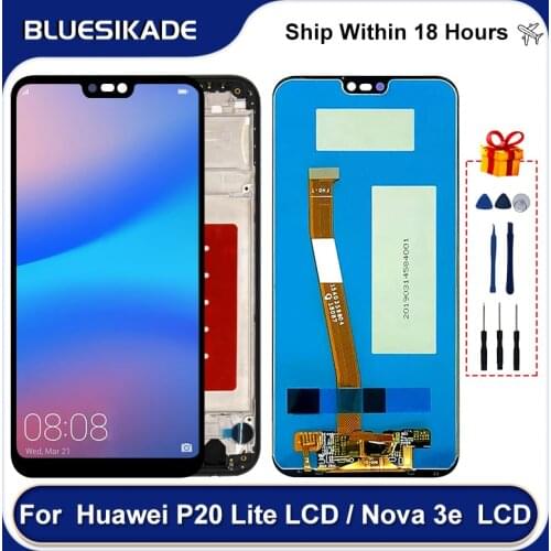 5.84" For HUAWEI P20 Lite LCD Display Touch Screen Digitizer Assembly For Huawei Nova 3e EML-L09C EML-L29C Replacement Parts