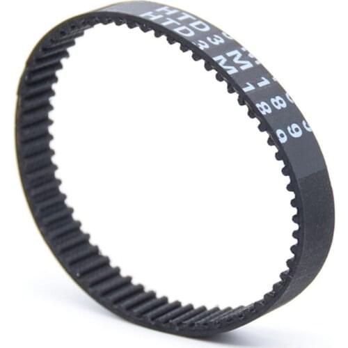 1Pcs HTD 3M-171 To 3M-201 Synchronous Belt Closed Loop Timing Belt Black Rubber Width 10mm 15mm Pitch 3mm
