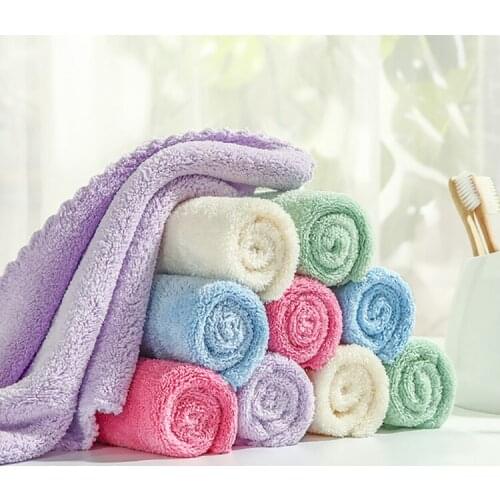 10pcs 25*25cm Curbblan Baby Bath Towel For Kids Baby Handdoek Gift Small Face Towels Set Hooded Baby Microfiber Muslin Towel