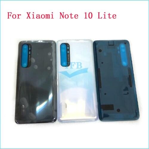 20pcs Rear Back Glass Door Housing Cover Battery Cover For Xiaomi Note 10 Lite Replacement Parts
