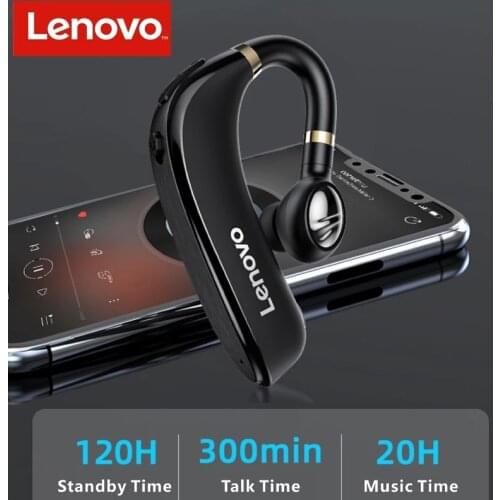 Lenovo HX106 Bluetooth 5.0 Earphone HD Call Wireless IPX5 Waterproof Headset Mic For Driving Meeting Noise Reduction HIFI Stereo