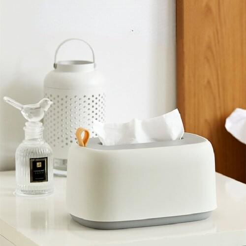 Paper Storage Tissue Boxes Hanging Plastic Simple Nordic Tissue Boxes Coffee Tables Boite A Mouchoir Household Products DG50TB