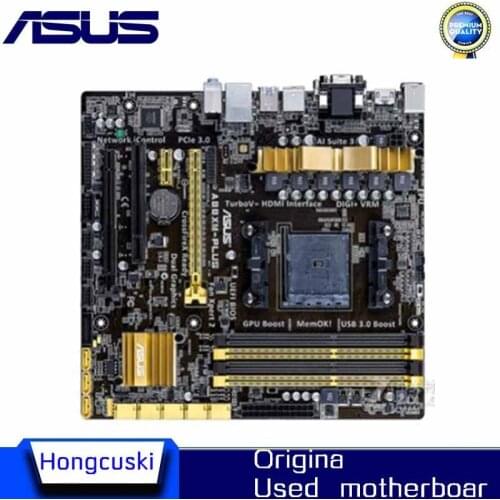 For ASUS A88XM-PLUS Used original motherboard Socket FM2+ FM2 DDR3 A88X Desktop Motherboard