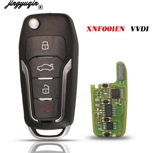 Jingyuqin 4 Buttons XKFO01EN VVDI Control Key For Ford Xhorse X013 Series Universal Fob Remote Smart Car Key