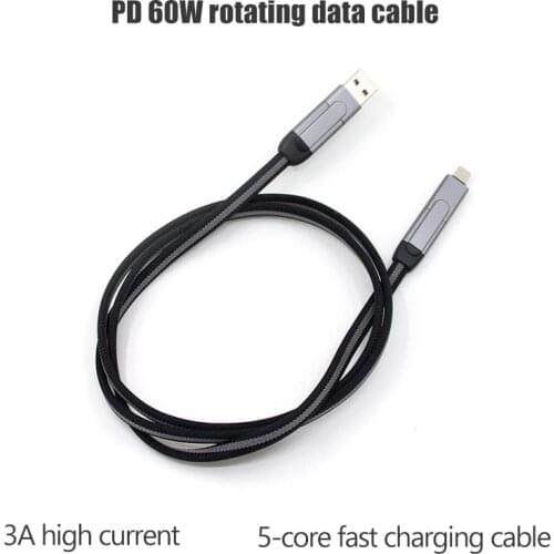 6 in 1 pd fast charging cable Micro usb to Type-C USB to USB c converter for iphone Android iOS splitter data transfer cable