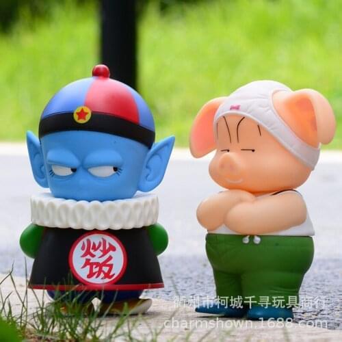 16CM Anime Classic Dragon Ball Model Pig Bajie Fried Rice Adult Movable Doll Decoration Accessories Toy Children Gift Collection