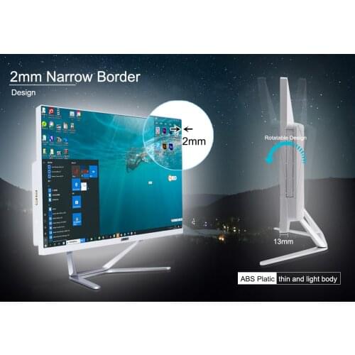 All in one Computer 23.8 inch core i7 10510U 8265u i5 8565u inch System unit pc computador gaming pcs gamer Monoblock Gaming pc