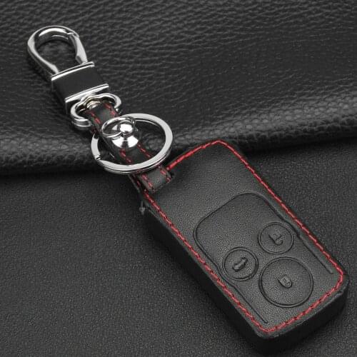 Kutery 10pcs/lot 3 Buttons Leather Remote Car Key Case For Honda CR-V Accord Key chain key Accessories