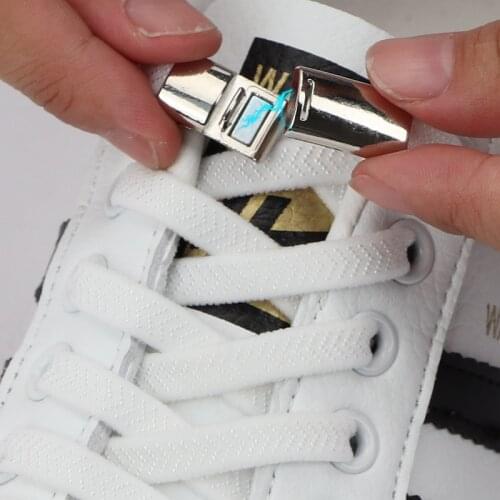 Magnetic Lock Shoelaces No Tie Shoe Laces Sneakers Elastic Shoelace Kids Adult Lazy Lace Metal Lock Laces ​Shoes Accessories