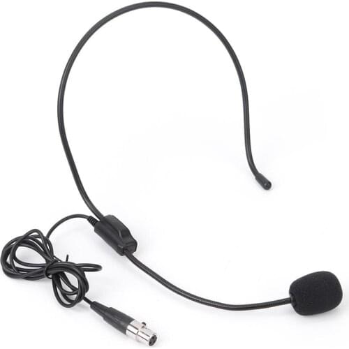 Mini XLR 3Pin TA3F Earhook Hanging Headset Mic for Wireless Bodypack Transmitter Effective Elimination of Noise Interference