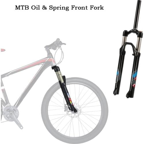 Fashion Ultra-light 26" Mountain Bike Bicycle Oil/Spring Front Fork MTB Front Fork Bicycle Accessories Parts Cycling Bike Fork