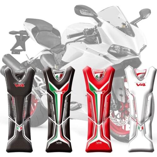 Motorcycle 3D Fuel Tank Pad Protective Stickers Decals For Ducati Panigale V4 1100 2018