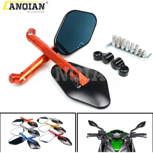 Motorcycle CNC Aluminum Rearview Side Mirrors For Kawasaki Z1000 Z750 Z750R Z800 Z300 Z250 Z 800 750 750R ER-6N Versys 650 1000