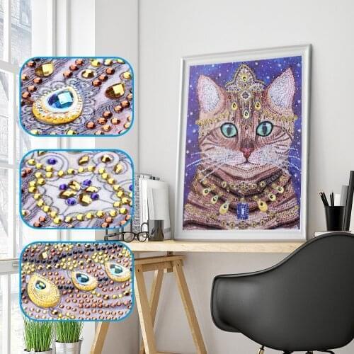 Cartoon Diamond Embroidery 5D special shaped Diy Diamond Painting Pet cat Needlework Diamond Stitch Wall Home Decoration