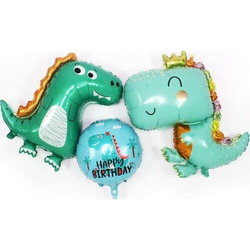 NEW model cute dinosaur foil balloons helium globos baby shower boys birthday party decoration animal kids ballon supplies