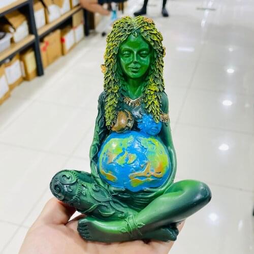 NEW!!! Mother Earth Art Statue Polyresin Figurine Garden Outdoor Decoration