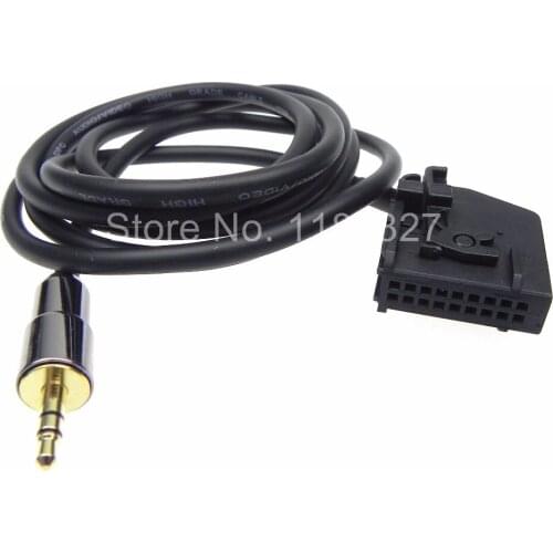 5pcs High Quality Volkswagen VW Audi MFD2 RNS2 Ford Skoda Gold-plated head gold-plated head burning wire AUX IN audio cables