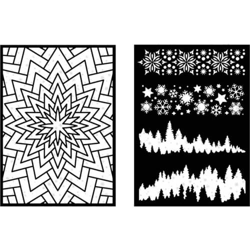 Christmas Stars snowflakes Horizontal Borders 2021 Arrival New Metal Cutting Stencil Diary Scrapbooking Craft Engraving Making