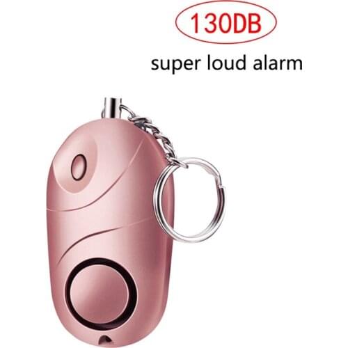 130dB Self Defense Alarm Anti-wolf Girl Women Security Protect Alert Personal Safety Scream Loud Keychain Light Emergency Alarm