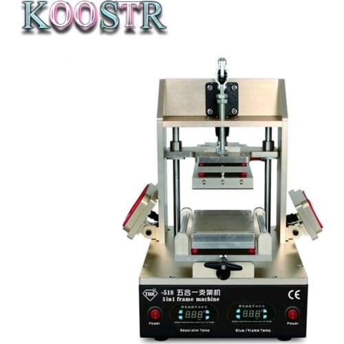 TBK-518 5in1 LCD Refurbish Machine Middle Bezel Separator/Frame Laminating Machine/Vacuum LCD Separator/Glue Remover / Preheater