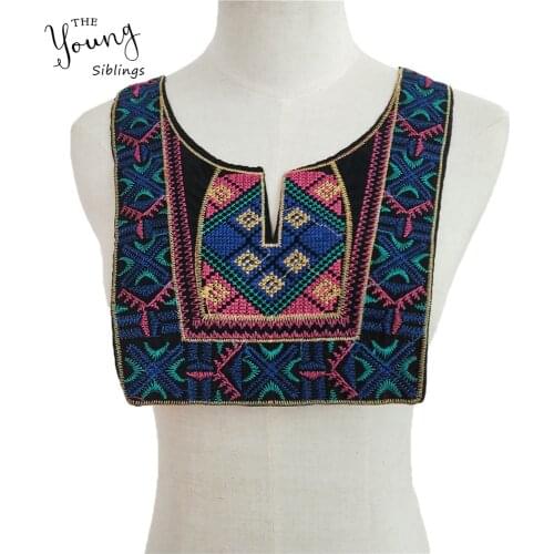 High quality Fashion style Sewing Trim Lace Neckline DIY Embroidery Applique Lace Collar Fabric Clothing Accessory Scrapbooking