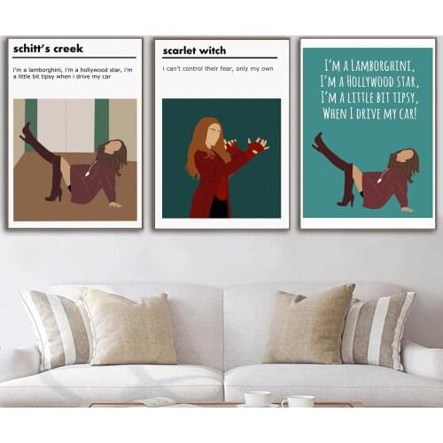 Woman Mid Century Retro Canvas Painting Quote Dance Poster Print Abstratc Movie Wall Art Pictures For Bedroom Home Decoration