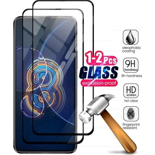 1-2pcs protective glass for asus zenfone 8 flip zen fone 8flip 2021 5g 6.67'' smartphone screen protector film for zenfone8 flip