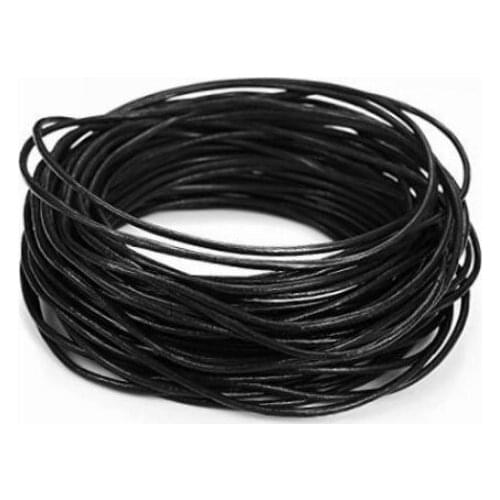 100M/lot light brown black brown 1mm 1.5mm 2mm wax Round COW Genuine Leather Cord accessories Necklace Rope String Thread e45354