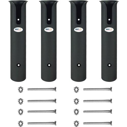 4x Fishing Rod Holder Rack Tool Mount Socket 4 Tube Link Tackle Marine Boat