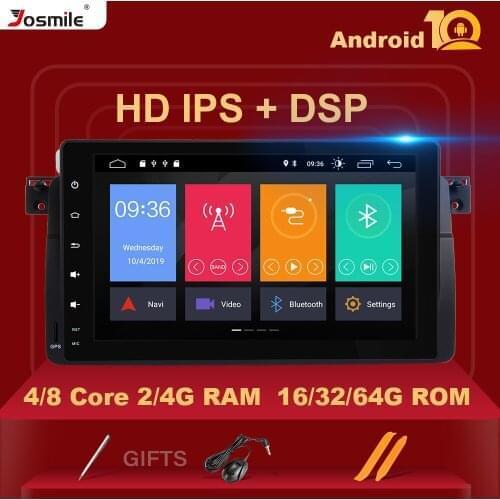 Carplay Car Multimedia Radio Android 10.0 GPS Stereo For BMW E46 M3 318/320/325/330/335 Rover 75 Coupe GPS Navigation IPS DSP