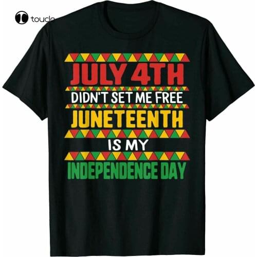 Juneteenth Day Ancestors Free Black African T Shirt Tee Cotton