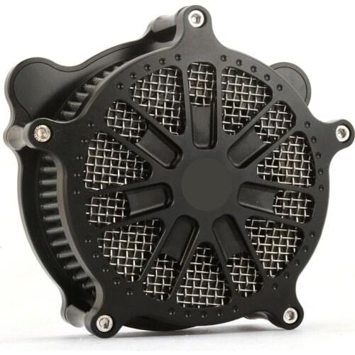 BLACK VENTURI AIR CLEANER SLAM for Dyna 93-17 air filter softail FLS 93-15 air intakes touring FLHR FLHX FLHT 93-07