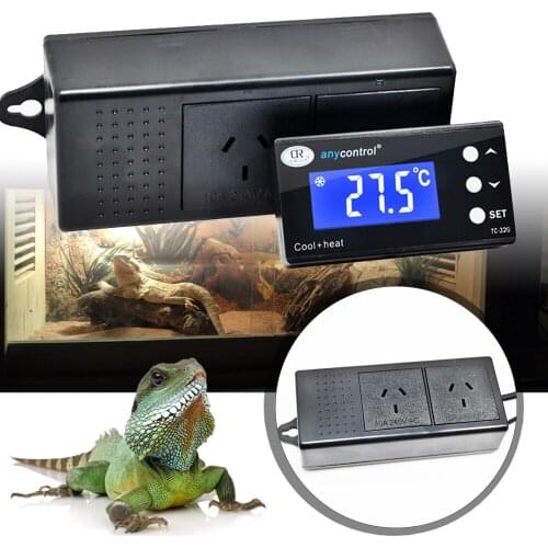 Digital Temperature Controller Reptile Aquarium Thermostat Regulator NTC Sensor Thermostat Controller for Pet Amphibians Nest