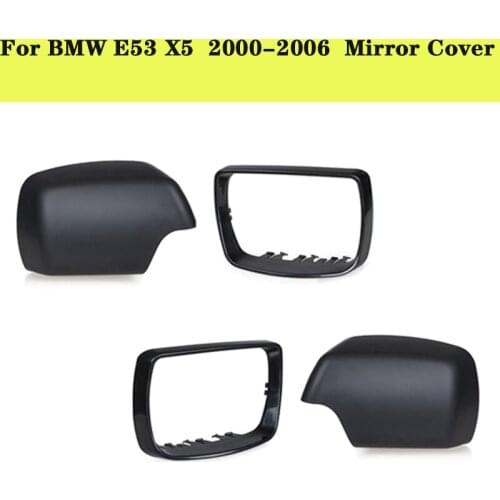 For BMW E53 X5 Left &Right Side Door Mirror Cover Cap 2000-2006 Rearview Mirror Trim Ring